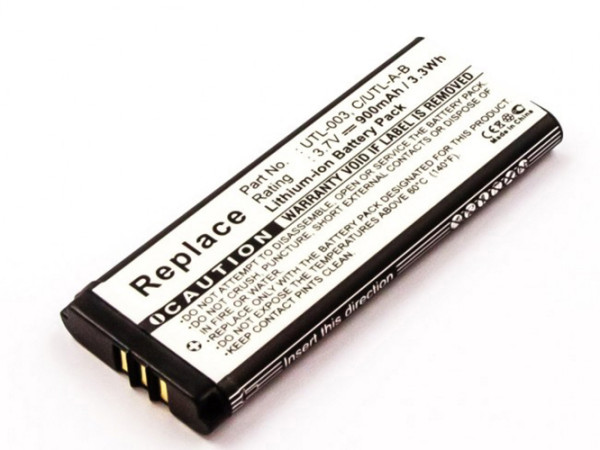 Batterij voor Nintendo DS XL, DSi LL, DSi XL, als UTL-001, C/UTL-A-BP, 3,7 V, 900 mAh, Li-Ion