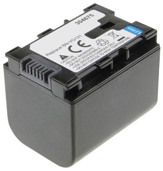 Batterij als JVC BN-VG107, BN-VG121, BN-VG138 voor GZ-MS210, 215, 750, GZ-HM, GZ-E, GZ-EX, etc