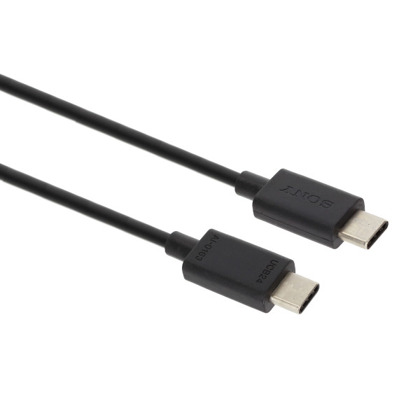 Datenkabel Original Sony UCB24, USB Typ-C, voor alle Xperia Geräte mit USB-C Anschluss, 1 m, zwart