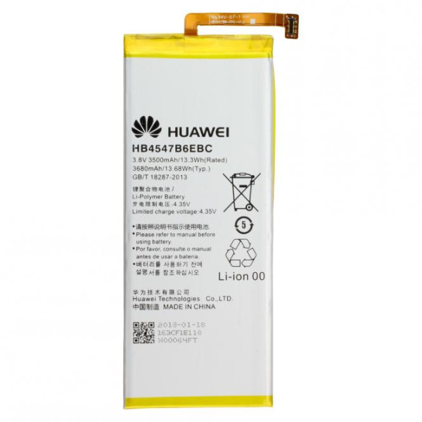 Batterij Original Huawei HB4547B6EBC voor Honor 6 Plus, 3.8V, 3680 mAh