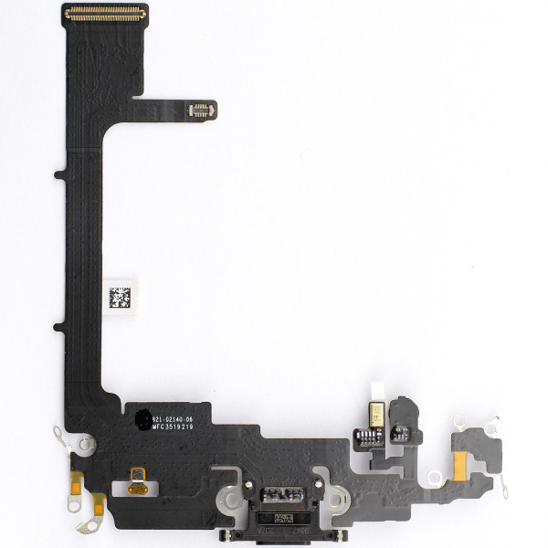 Dock-Connector mit Flexkabel, passend voor iPhone 11 Pro, ohne Connector-Chip, in Space-Grau