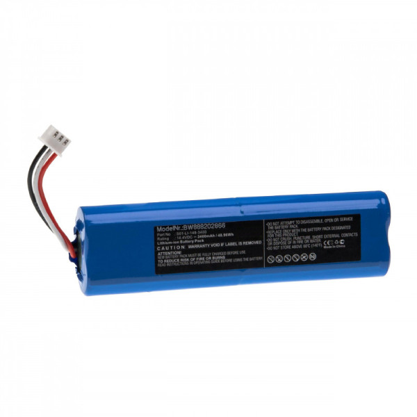 Batterij voor Saugroboter Ecovacs Deebot N8, N8 Pro, Ozmo 900, 901, 905, 920, als S01-LI-148-2600, 3,4Ah