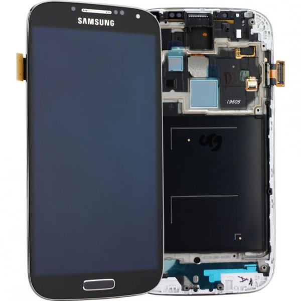 Komplett LCD+ Frontcover voor Samsung Galaxy S4 GT-i9505, tiefschwarz New Edition, als GH97-14655L