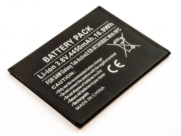 Batterij voor Samsung Galaxy Tab Active T360, Galaxy Tab Active LTE T365, als EB-BT365BBE, EB-BT365BBU