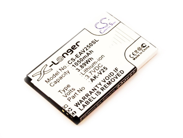 Batterij voor Emporia Euphoria, Pure, V25, V50, als AK-V25, AK-V25(V2.0)