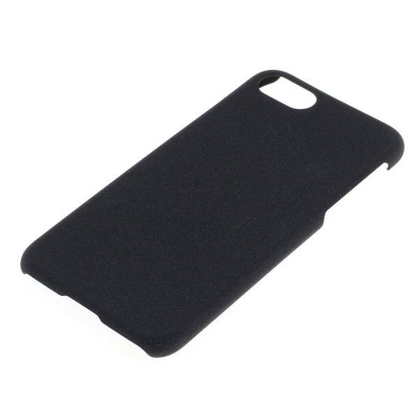 BackCover voor iPhone 7 Plus, 8 Plus aus Polycarbonat mit sandartiger Strukturoberfläche, zwart