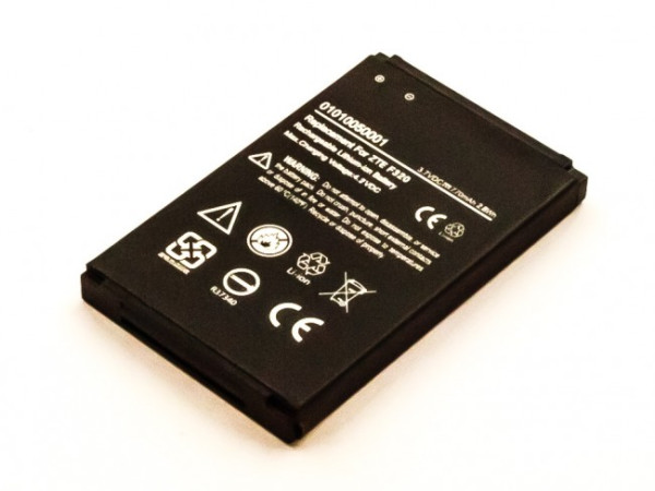 Batterij voor ZTE F160, F320, N295, R250, Vodafone 351, VF351, is gelijk aan Li3707T42P3H553447, 770mAh