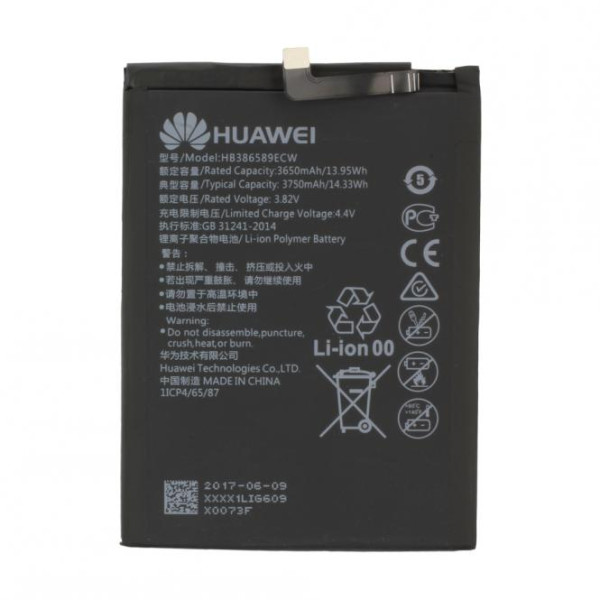 Batterij Original Huawei HB386589ECW voor Honor View 10, Mate 20, Nova 3, P10 Plus, 3750mAh, 3.82V