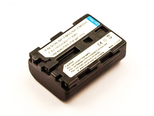 Batterij als Sony NP-FM55H, NP-FM50, NP-QM51, voor CCD-DV, TRV, DSC, DCR, DSLR, HDR, HVR, MVC, 1500mAh