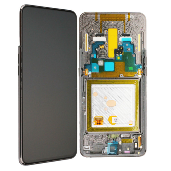 LCD-Kompletteinheit voor Samsung Galaxy A80 A805F, zwart