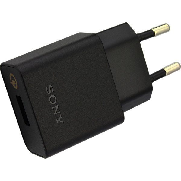 Schnell-Ladegerät Original Sony UCH10, USB-Ausgang, 1.8 A Ladestrom, schwarz für Xperia Serie