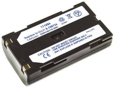 Batterij als Pentax D-LI1 voor EI-2000, HP PHOTOSMART 912, C912, C912xi, Pentax EI 2000