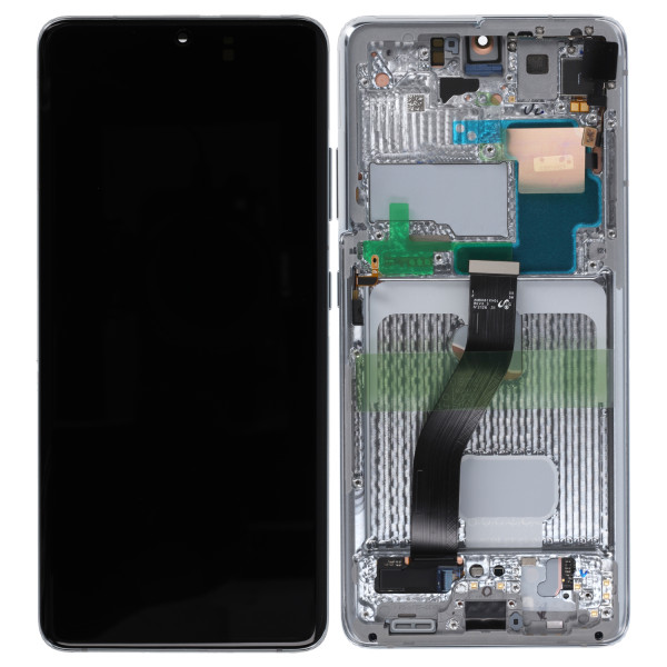 LCD Display ohne Batterij / Frontkamera voor Samsung Galaxy S21 Ultra G998B/DS, Phantom Silver