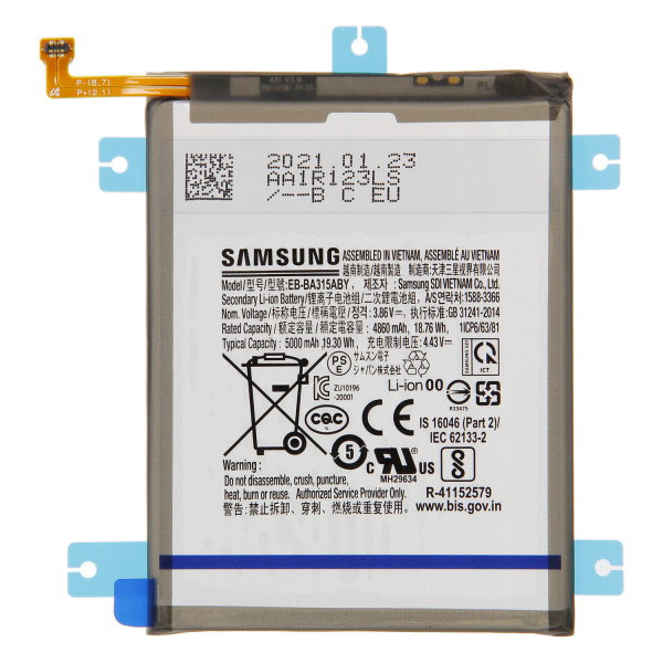 Batterij Original Samsung voor Galaxy A31 A315, Typ EB-BA315ABY
