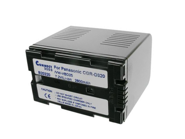 Batterij als Panasonic CGR-D320, anthrazit voor AG DV10DC, DVC 15, DVC30, DVC32, DVC60, DVC62
