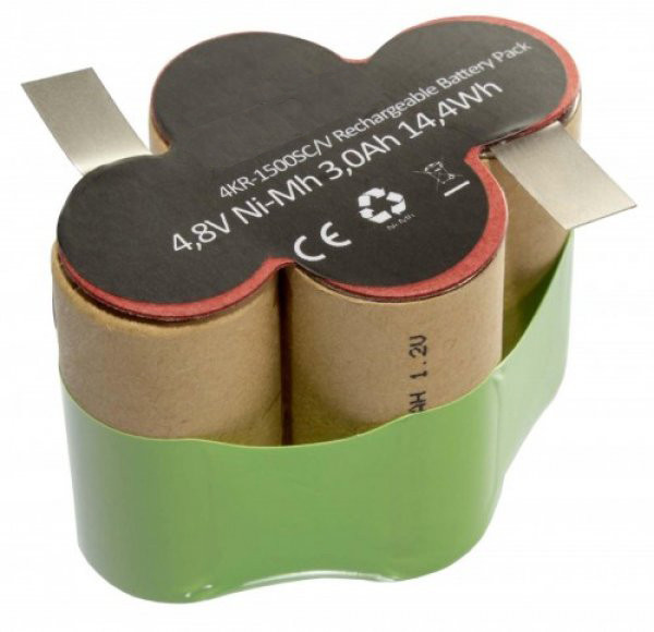 Batterij voor Kärcher Batterijbesen K55, als 4KR-1500SC/V, 4.8 V, 3000 mAh