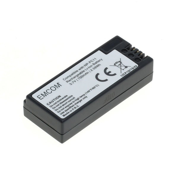 Batterij als Sony NP-FC10 / NP-FC11 voor Cybershpt DSC F77, F77A, FX77, P10, P10L, P10S, P12, P2, P3