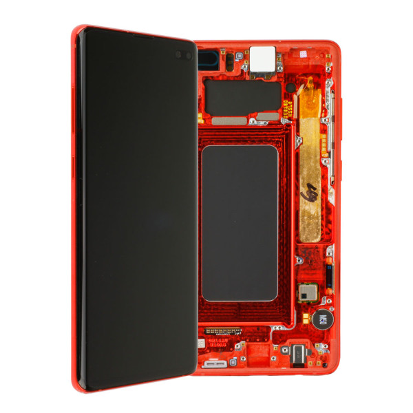 LCD-Kompletteinheit voor Samsung Galaxy S10+ G975F, Cardinal Red