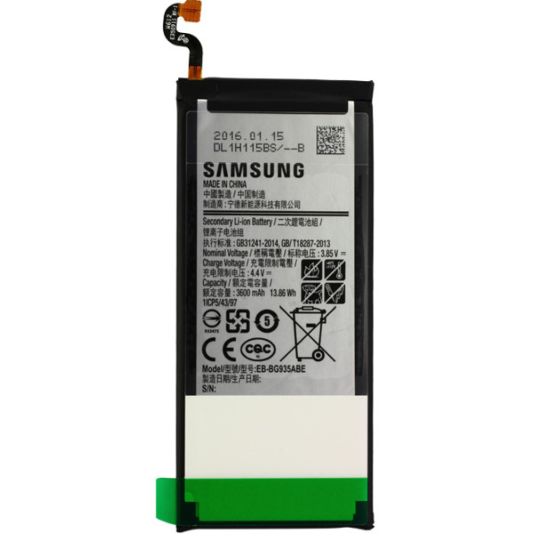 Batterij Original Samsung voor Galaxy S7 Edge, Typ EB-BG935ABE, 3600 mAh, 3.8V