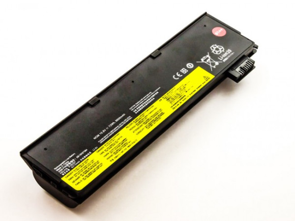 Batterij voor IBM / Lenovo Thinkpad T470, T480, T570, T580, als 01AV492, 4X50M08812, 61++, 6600 mAh