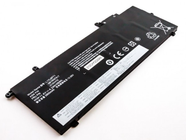 Batterij voor Lenovo A285 Series, X280 Series, als 01AV470, L17C6P71, SB10K97629, 11,4 V, 4210 mAh