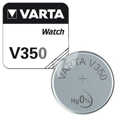 Varta Uhrenbatterie 350, als V350, 604, 280-19, D350, 350, RW418, IEC SR42 HighDrain, 1.55V, 100mAh