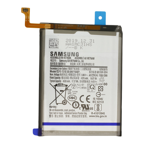 Batterij Original Samsung voor Galaxy Note 10 Lite SM-N770F, Typ EB-BN770ABY