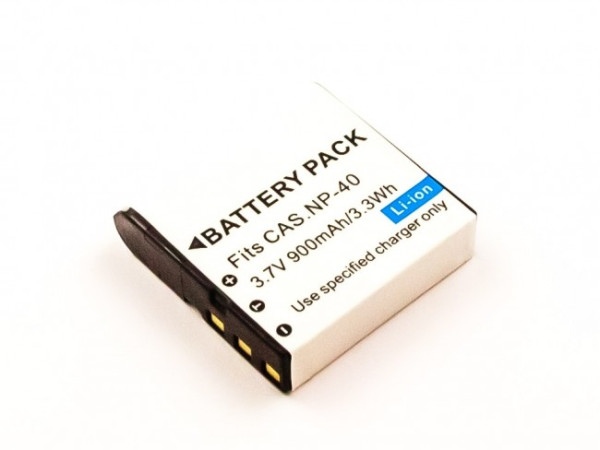 Batterij als Casio NP-40 voor Exilim EX-FC100, P700, Z100, Z200, Z500, Z700, Z90, BenQ E520