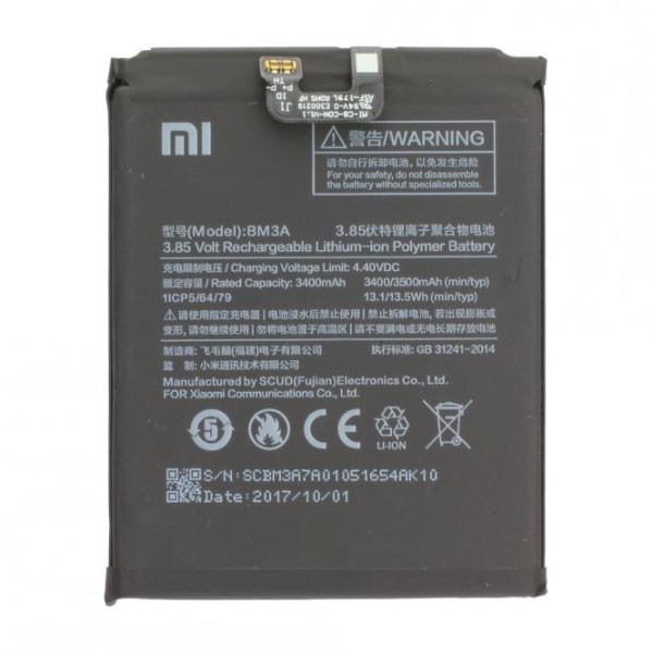 Batterij Original voor Xiaomi Mi Note 3, Typ BM3A