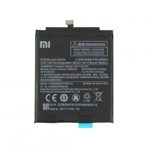 Batterij Original Xiaomi voor Redmi 5A, Typ BN34