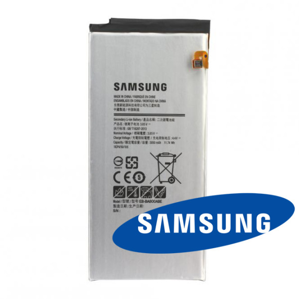Batterij Original Samsung voor Galaxy A8 (2015), Typ EB-BA800ABE , 3050 mAh, 3.8V