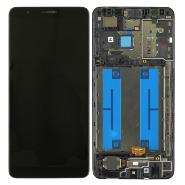 LCD-Kompletteinheit für Samsung Galaxy A01 Core A013F/DS, schwarz