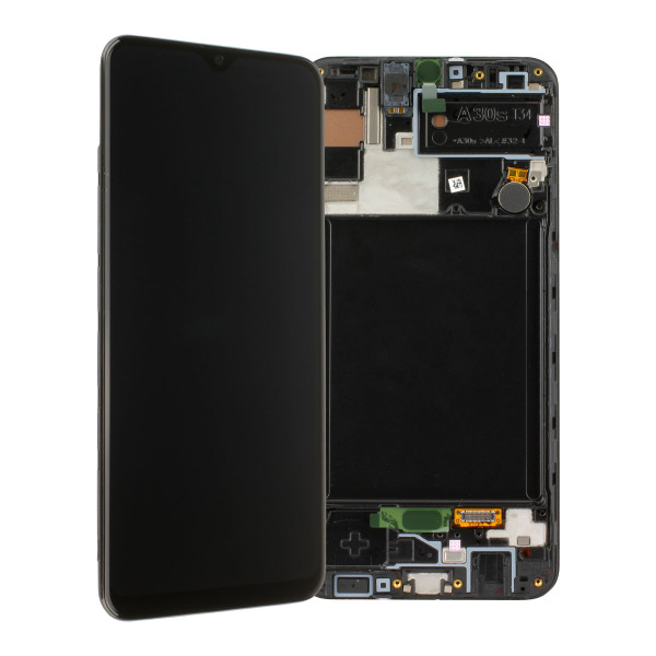 LCD-Kompletteinheit für Samsung Galaxy A30s A307F, schwarz
