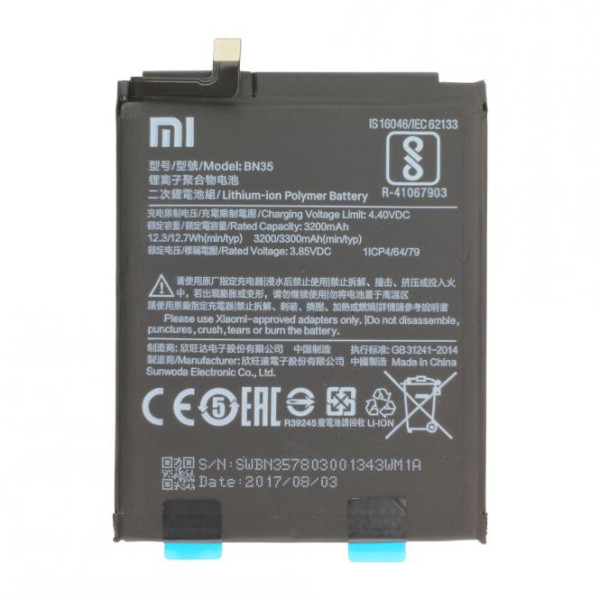 Batterij Original Xiaomi voor Redmi 5 5.7, Typ BN35