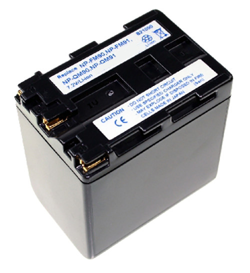 Batterij als Sony NP-FM90, QM91, voor CCD TR108, TR208, TR408, TR748, TR748E, TRV106K, TRV107, 3200mAh