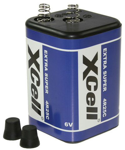 Batterie XCell 4R25 6 V-Block, 9500 mAh
