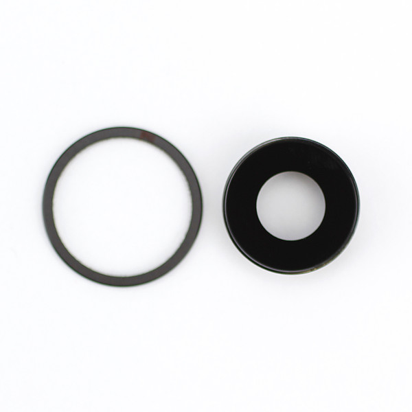 Hauptkamera-Metallring und Linse, passend für iPhone 12 mini, schwarz