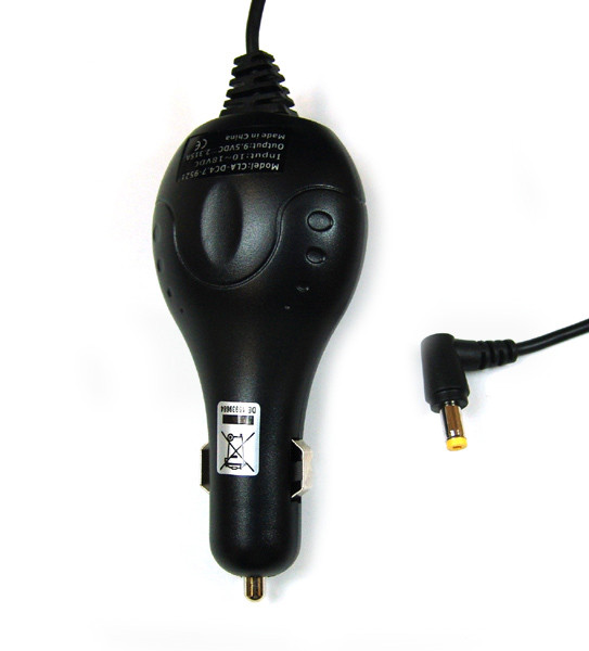 KFZ-Ladekabel (12V) voor Asus Eee PC 700 zwart , 2G Surf, 4G, 4G Surf, 8G, 701, A701