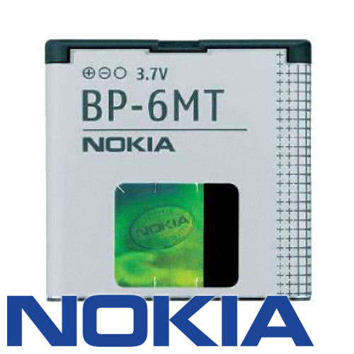 Batterij Original Nokia voor 6350, 6720 classic, 6750 Mural, E51, E81, N81, N81 8 GB, N82, Typ BP-6MT