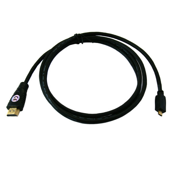 HDMI-Kabel, HDMI Typ A auf HDMI-Micro Typ D Stecker, High-Speed, mit Ethernet, 5 m Länge