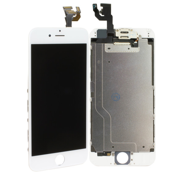 LCD-Displayeinheit inkl. Touchscreen, Full Set, für Apple iPhone 6, weiß, refurbished
