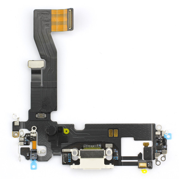 Dock- / Audio-Connector mit Flexkabel, passend voor iPhone 12 Pro, silber