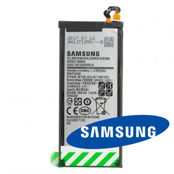 Batterij Original Samsung voor Galaxy J7 2017 SM-J730, Typ EB-BJ730ABE, 3600 mAh, 3.85V