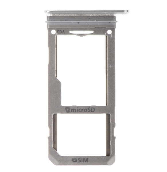 SIM Tray / SD-Kartenhalter für Samsung Galaxy S8 G950F, Farbe: Silber