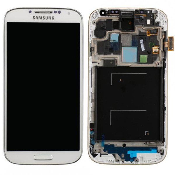 Komplett LCD+ Frontcover voor Samsung Galaxy S4 GT-i9505, weiß, als GH97-14655A