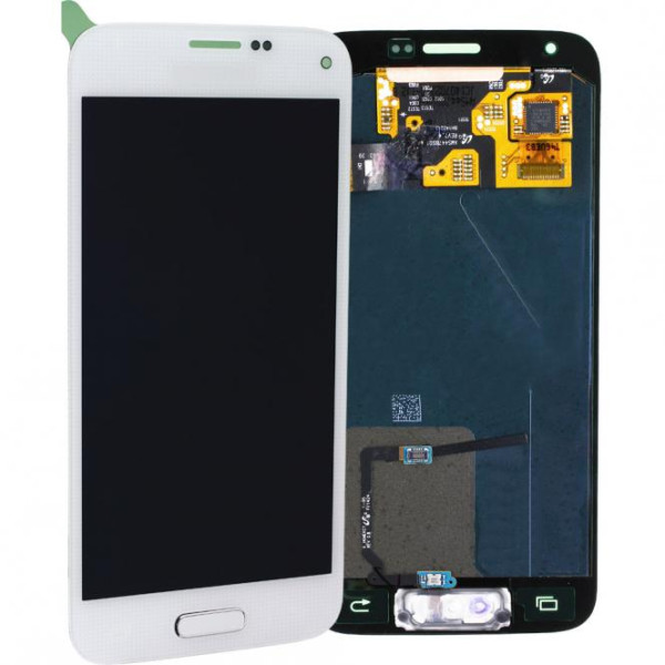 LCD Display Einheit inkl.Touchscreen ohne Displayrahmen für Samsung Galaxy S5 Mini (SM-G800F), weiß