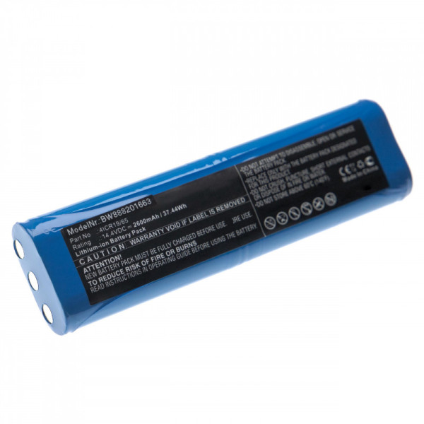 Batterij voor Batterij-Sauger Bissel 1605, 1974, 2142, Philips FC8810, FC8820, FC8830, als 4ICR19/65, 2,6Ah