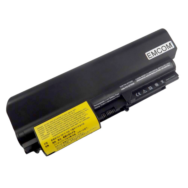 Krachtige Batterij voor IBM Thinkpad R400, R61, T61 14.1&quot; Widescreen, als 41U3196, 6,6Ah