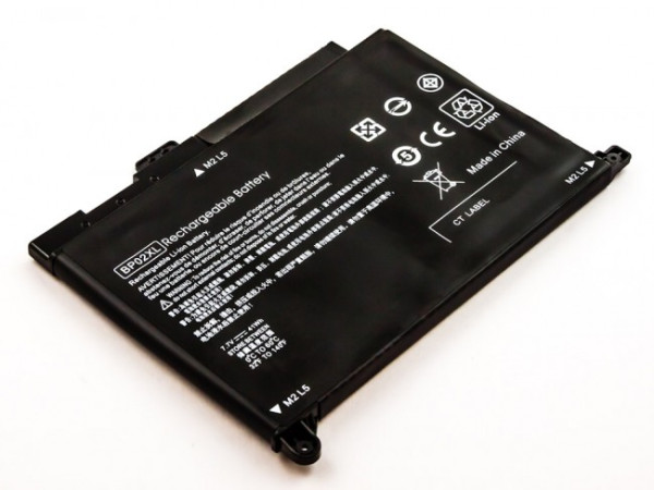 Batterij voor HP Pavilion 15, 15-AU, 15-AW, PC 15, PC 15 Touch, als BP02XL, HSTNN-LB7H, HSTNN-UB7B, 7.7 V