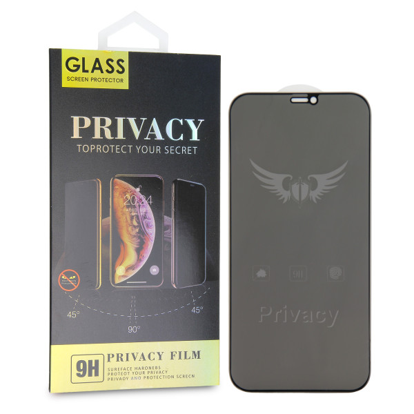 Displayschutz-Glas mit Sichtschutz voor Apple iPhone 13 / 13 Pro, aus gehärtetem 0.3 mm Glas